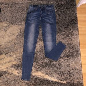 AE light wash skinny jean